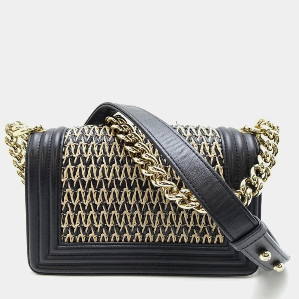 Chanel Chanel Black Lambskin Leather Boy Shoulder Bag 3