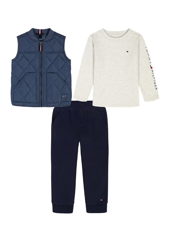 Tommy Hilfiger Toddler Boys 3-Piece Shirt, Vest and Pants Set