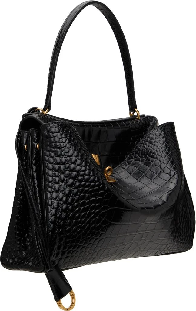 Balenciaga Black Croc Rodeo Medium Bag 2