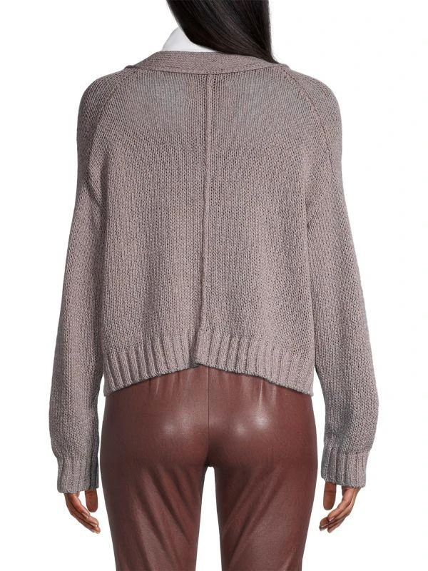 Brochu Walker Cropped Knit Cardigan 2