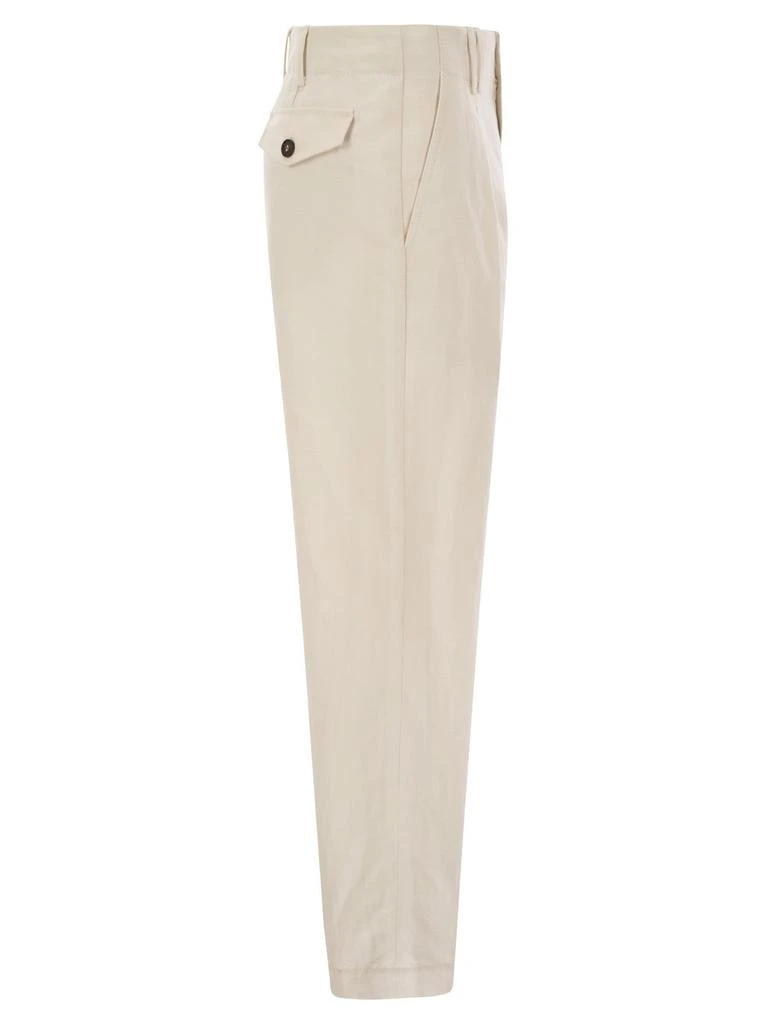 Brunello Cucinelli Brunello Cucinelli Front Pleat Straight-Leg Trousers 3