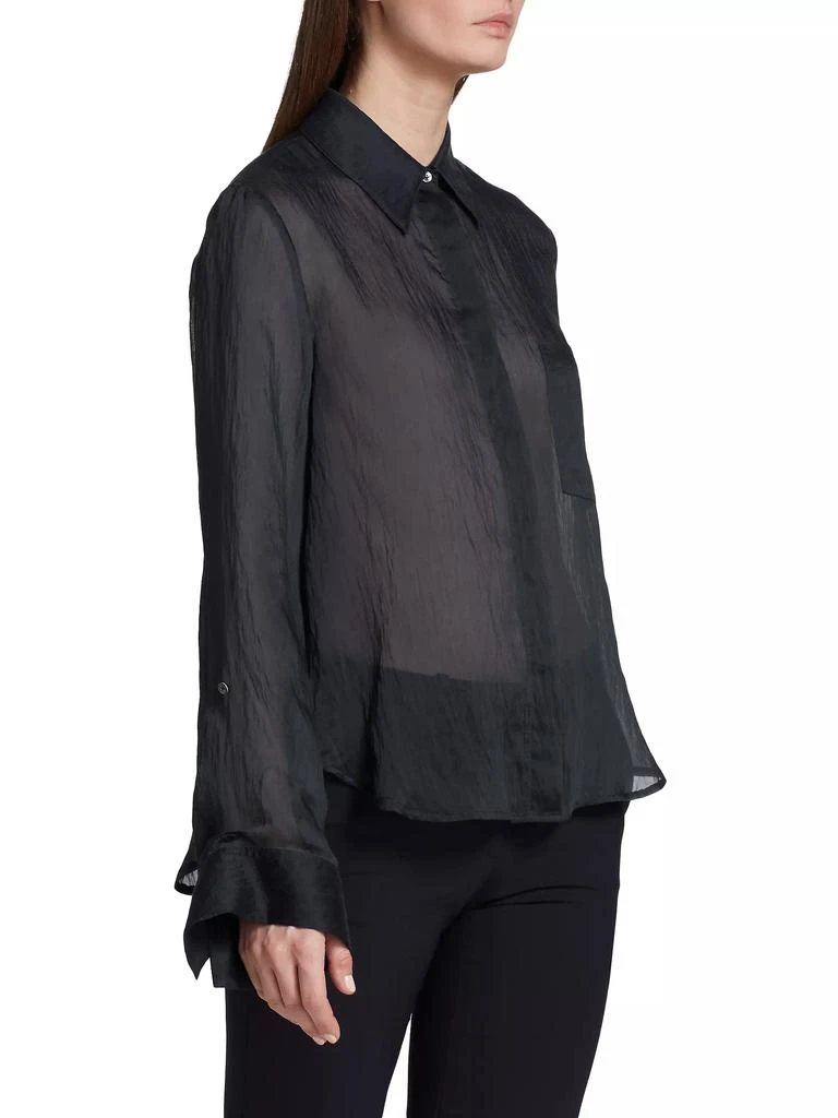 TWP Boyfriend Hammered Silk Blouse 4