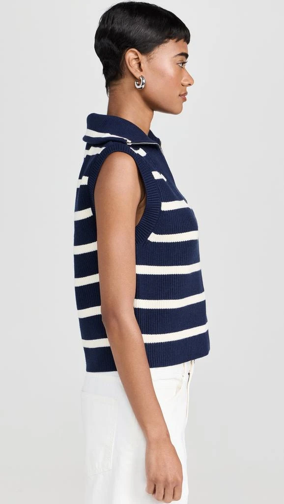 English Factory Striped Half-Zip Knit Vest 3