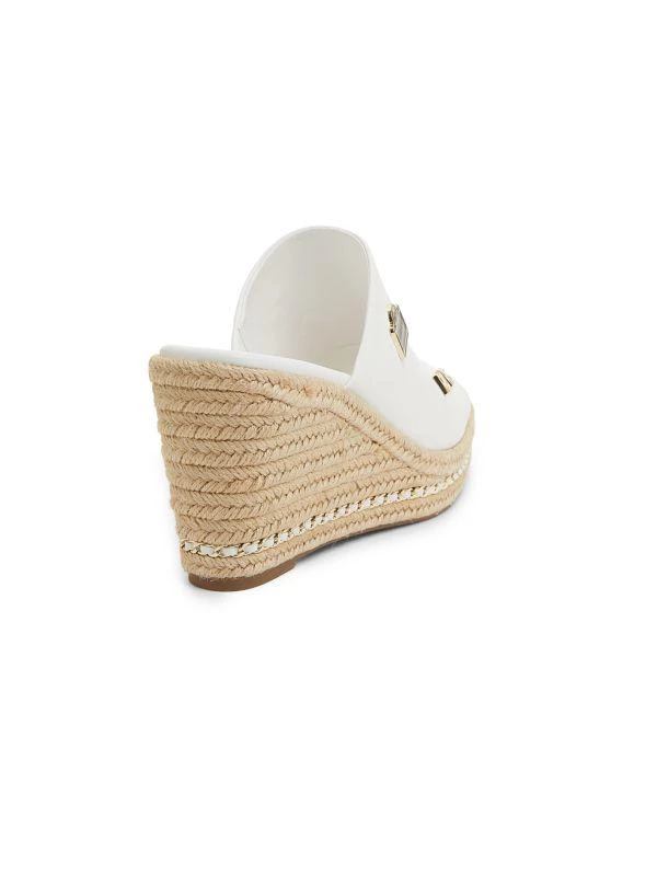 Karl Lagerfeld Paris Corissa 100MM Icon Wedge-Heel Espadrilles 3