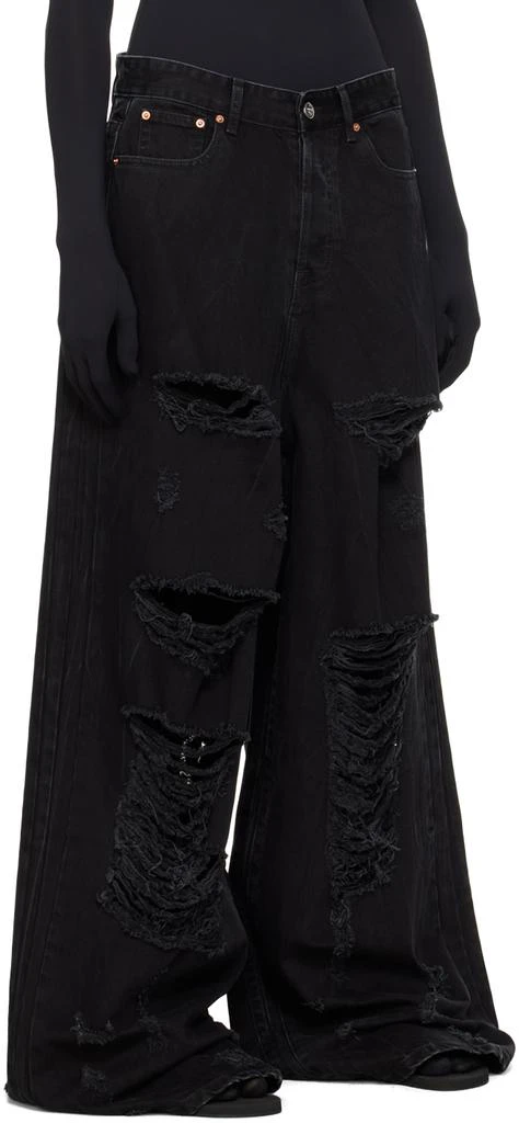 Vetements Black Destroyed Jeans 2