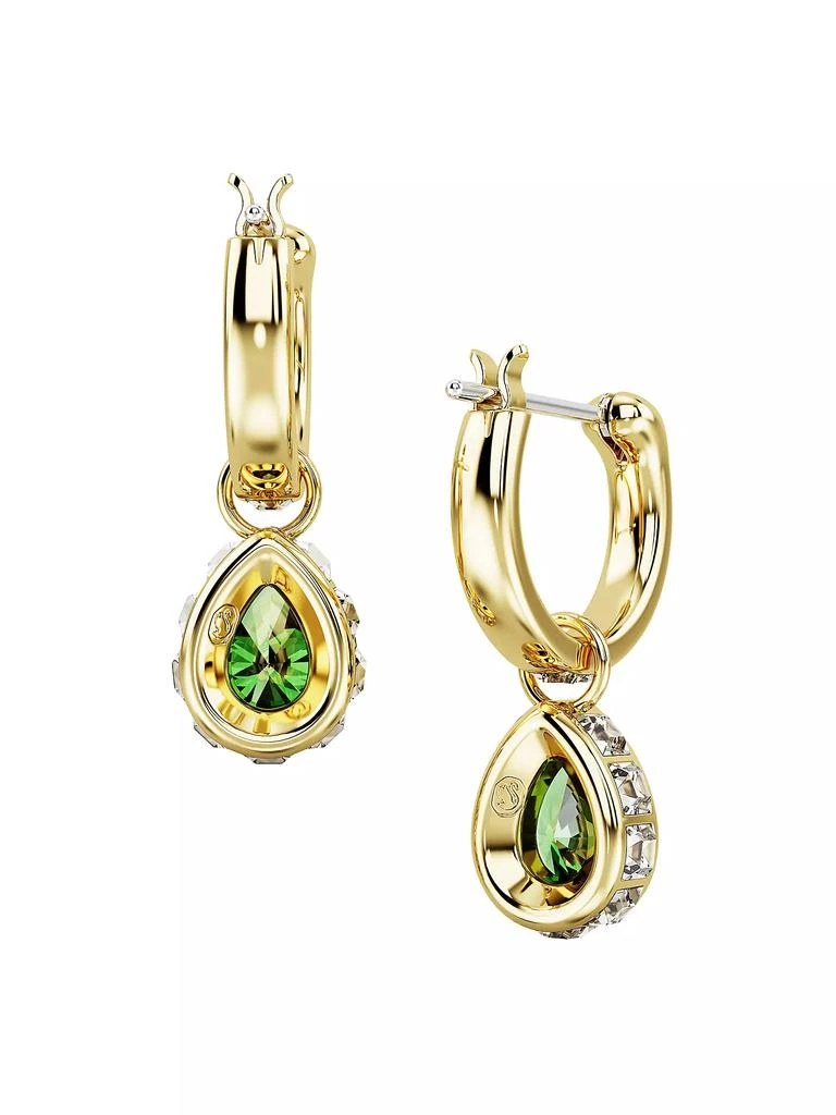 Swarovski Chroma Goldtone & Crystal Pear-Cut Drop Earrings 4