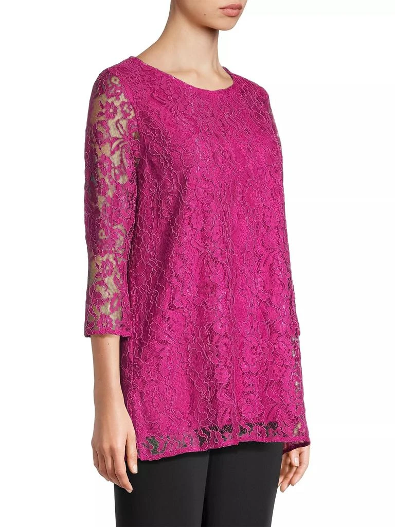 Caroline Rose Floral Lace Tunic Top 4