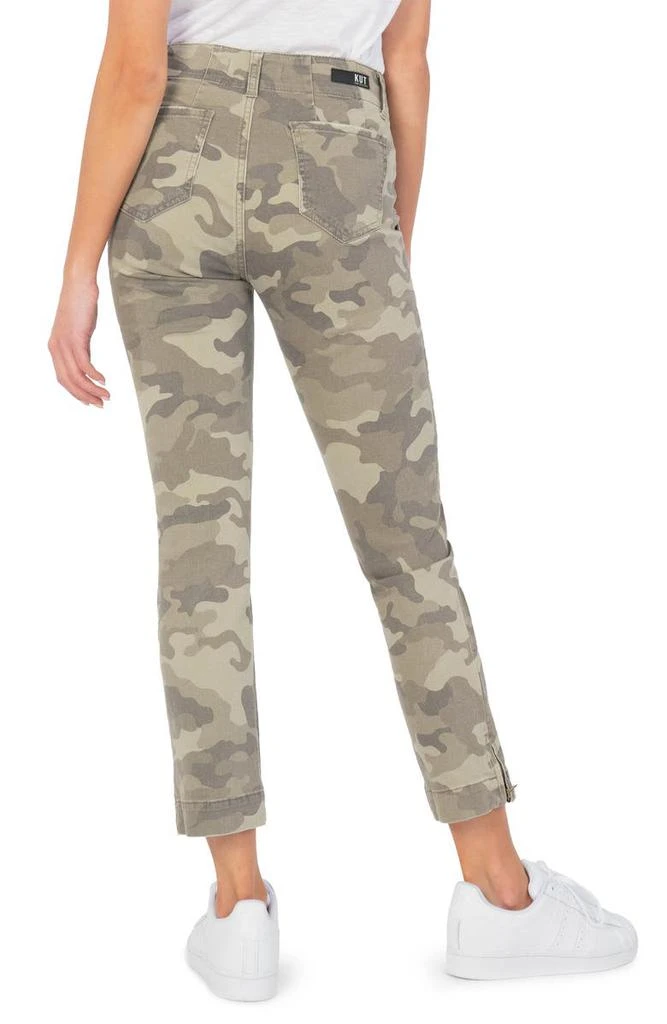 KUT from the Kloth Reese Camo Ankle Slim Straight Leg Pants 2