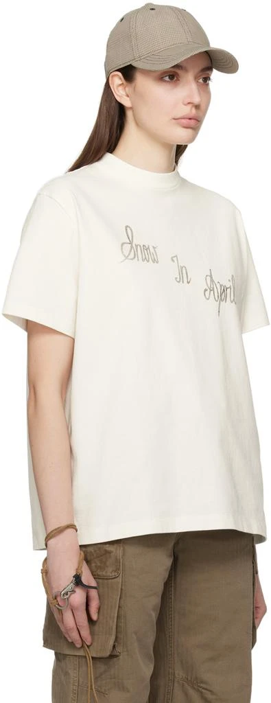 Our Legacy White 'Snow In April' T-Shirt 2