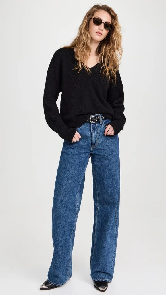 Rag & Bone Kaylee Cashmere V Neck Sweater 4