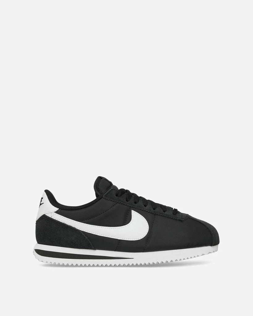 NIKE Women's Cortez Textile Sneakers Black / White 1