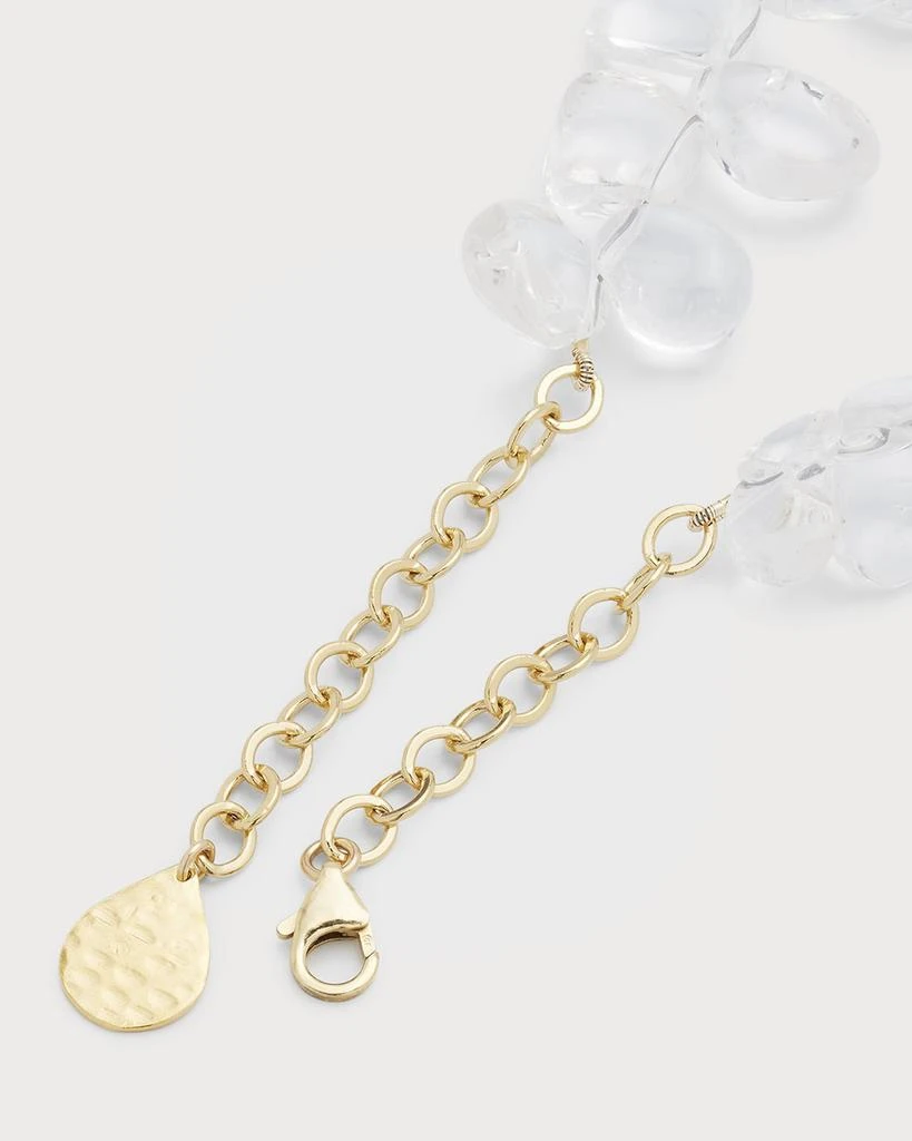 Devon Leigh Quartz and Polished Gold Necklace 4