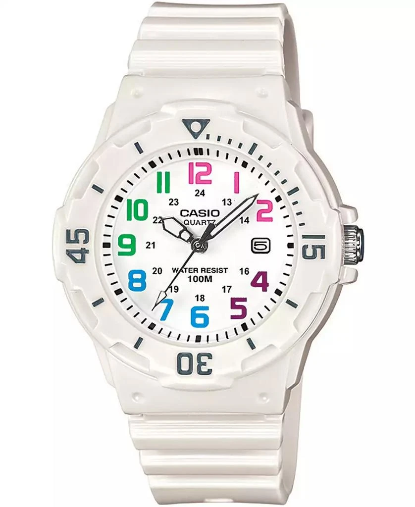 Casio Women
s White Resin Strap Watch 34mm 1