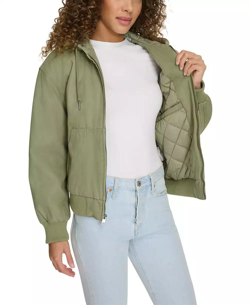 Levi's Women's Relaxed Workwear Hooded Bomber Jacket 3