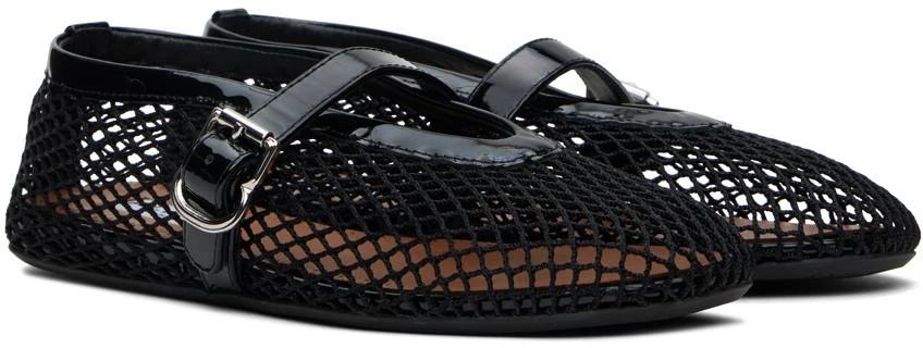 Alaïa Black Fishnet Ballerina Flats 4