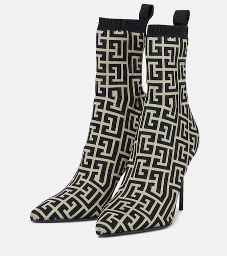 Balmain Skye printed sock boots 5