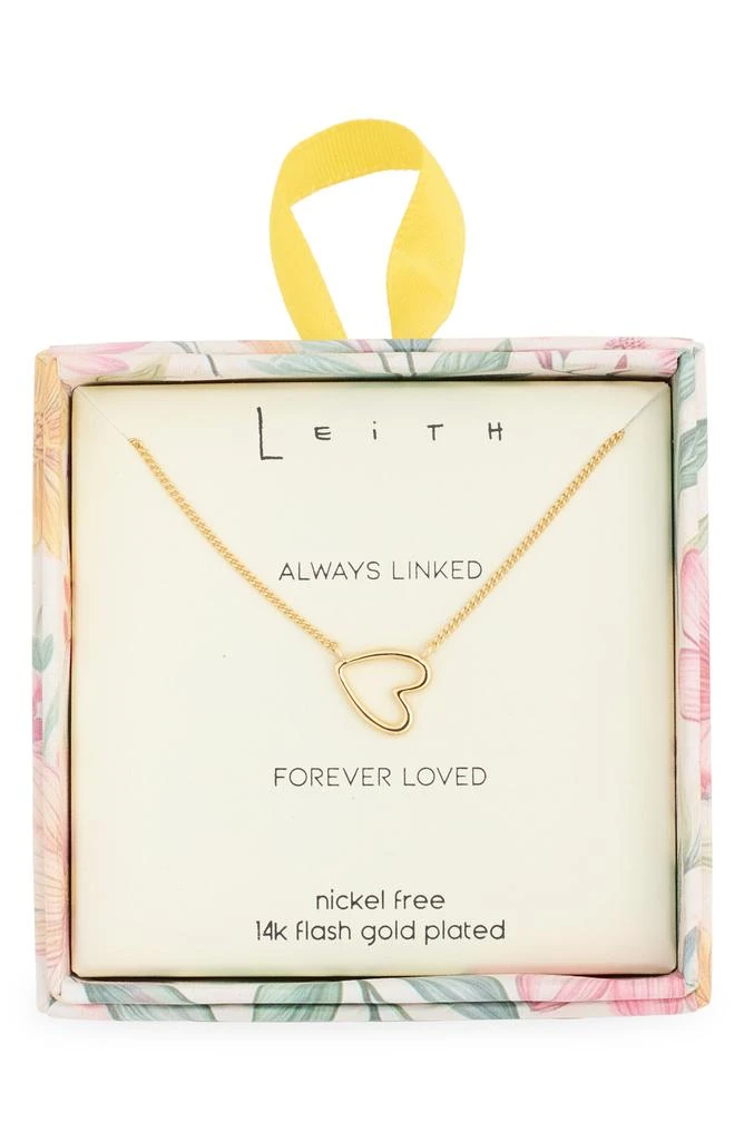 Leith Open Heart Pendant Necklace