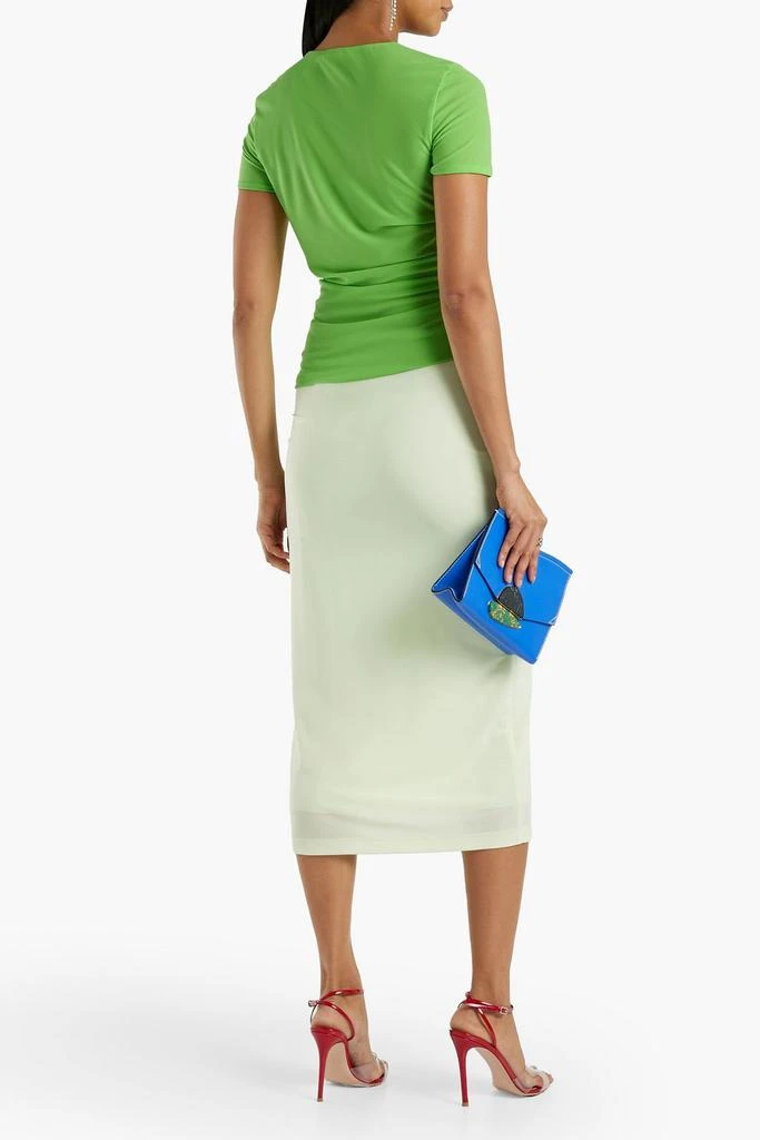 Helmut Lang Ruched crepe T-shirt 3