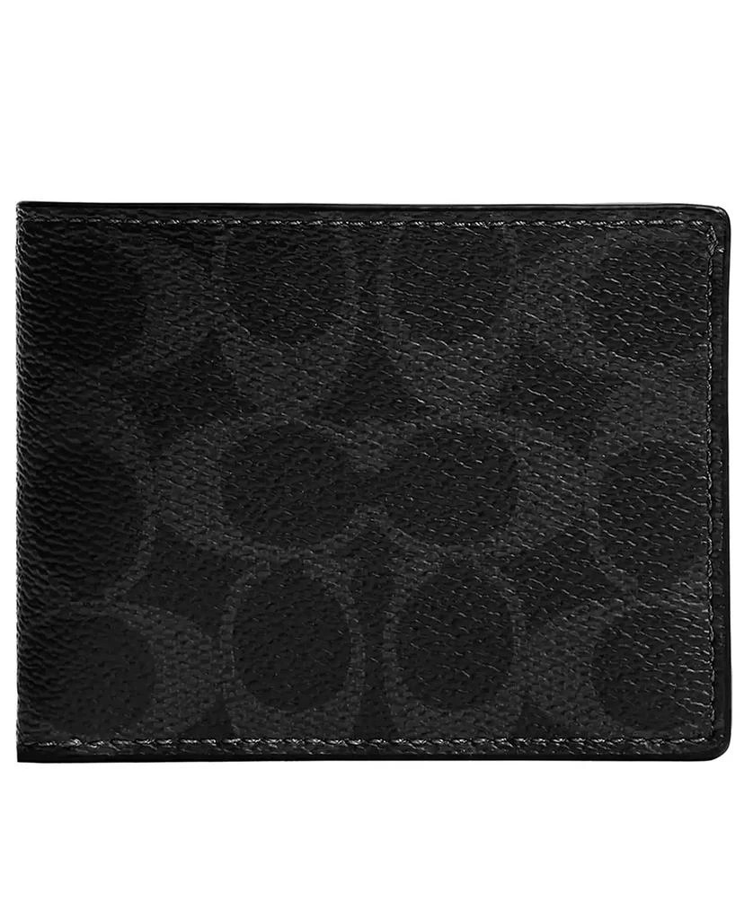 Coach Men's Signature Leather Slim Billfold Wallet