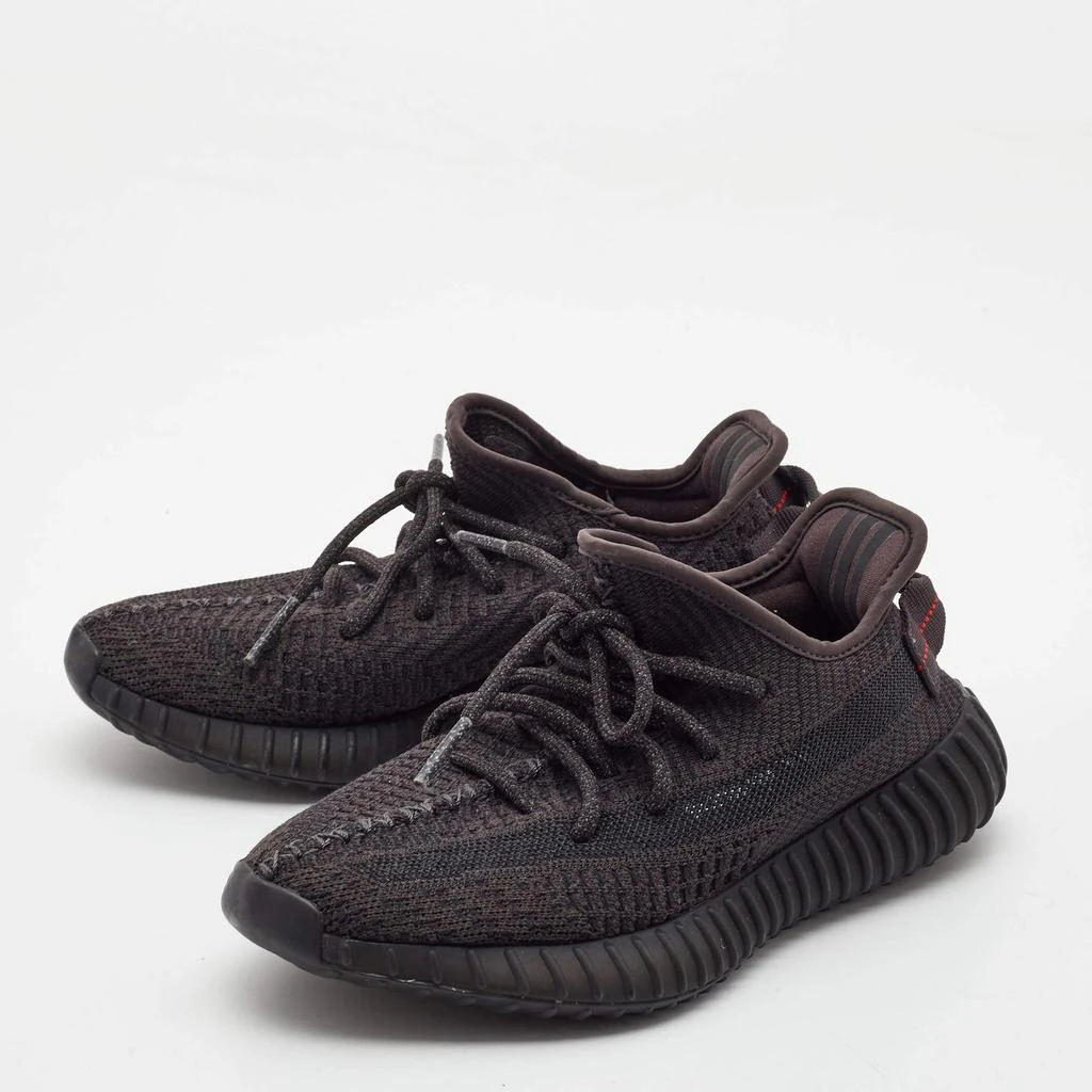 Yeezy x Adidas Black Knit Fabric Boost 350 V2 Black Non-Reflective
