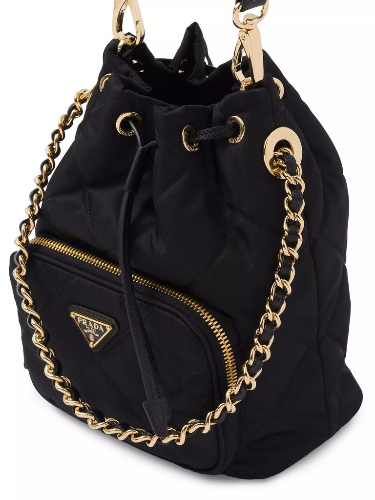 【関税&送料込】Prada Black Re-Nylon Bucket Bag Prada Re-Nylon Bucket Bag - Shoulder Bags - Compare Prices