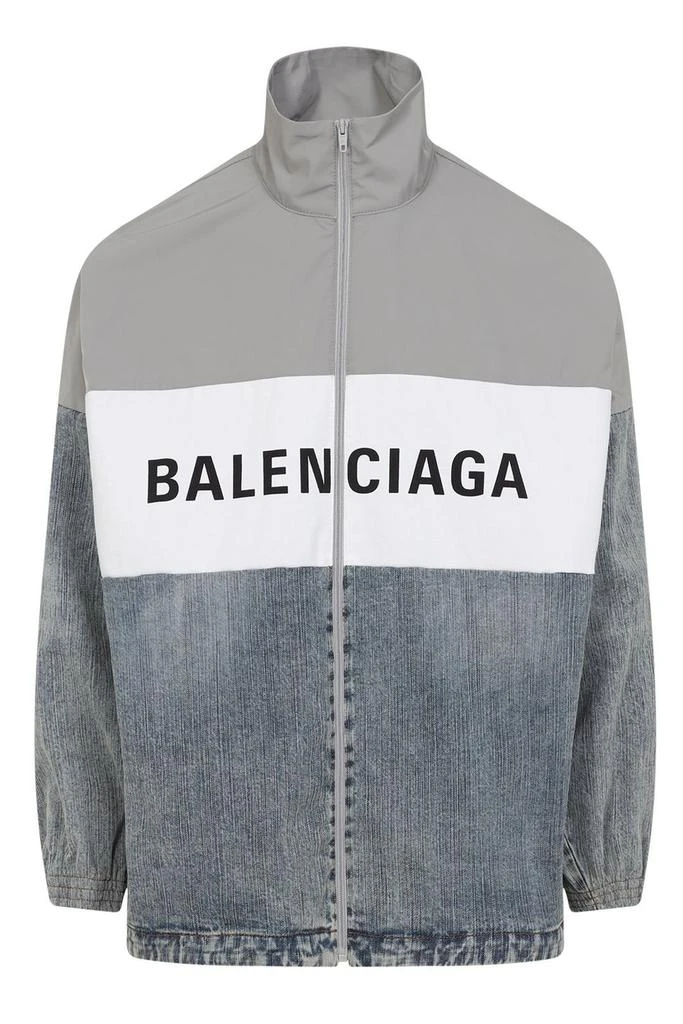 Balenciaga Balenciaga Logo Printed Zipped Jacket 1