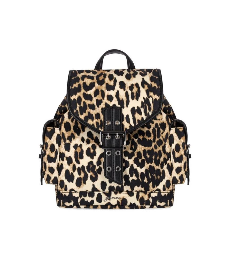 Ganni Bucky Animalier Small Backpack 1