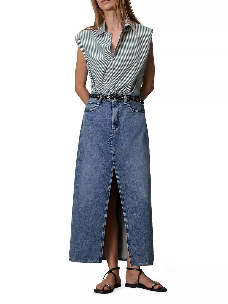 Rag & Bone Indiana Pinstripe Sleeveless Tee 2