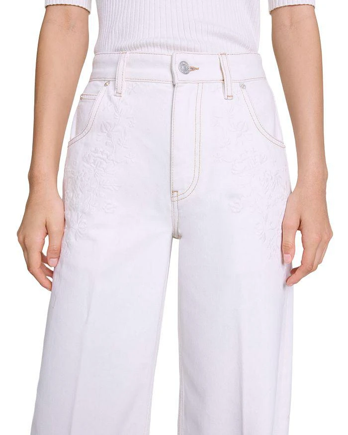 Maje Ploom Jeans in White 5