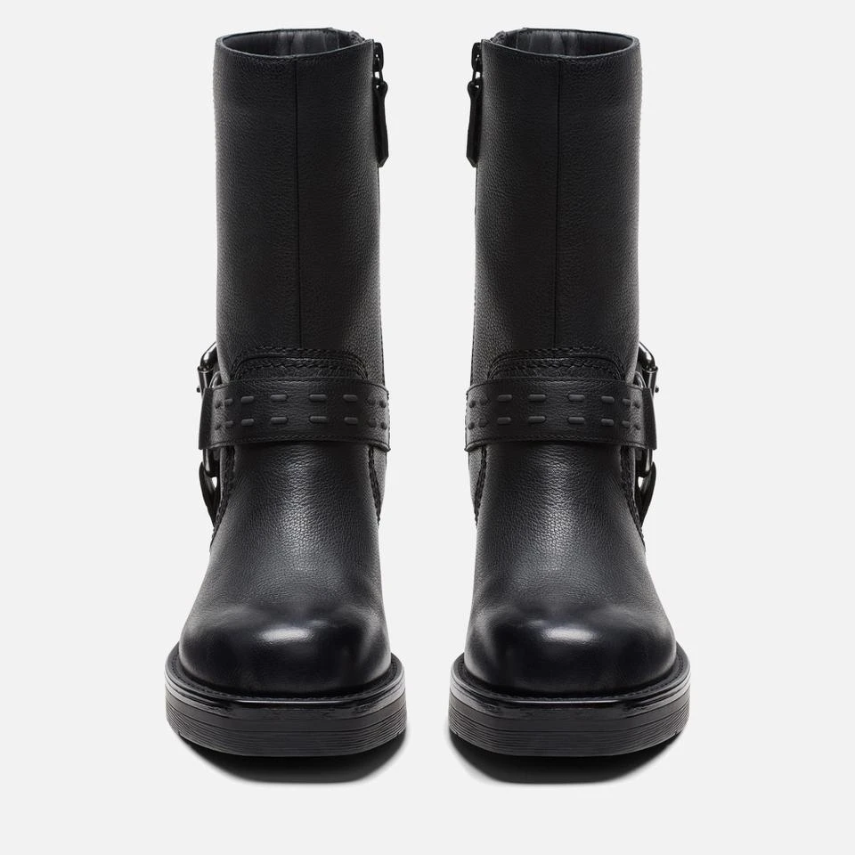 Clarks CLARKS WOMEN'S REBELLE UP LEATHER BIKER BOOTS 3
