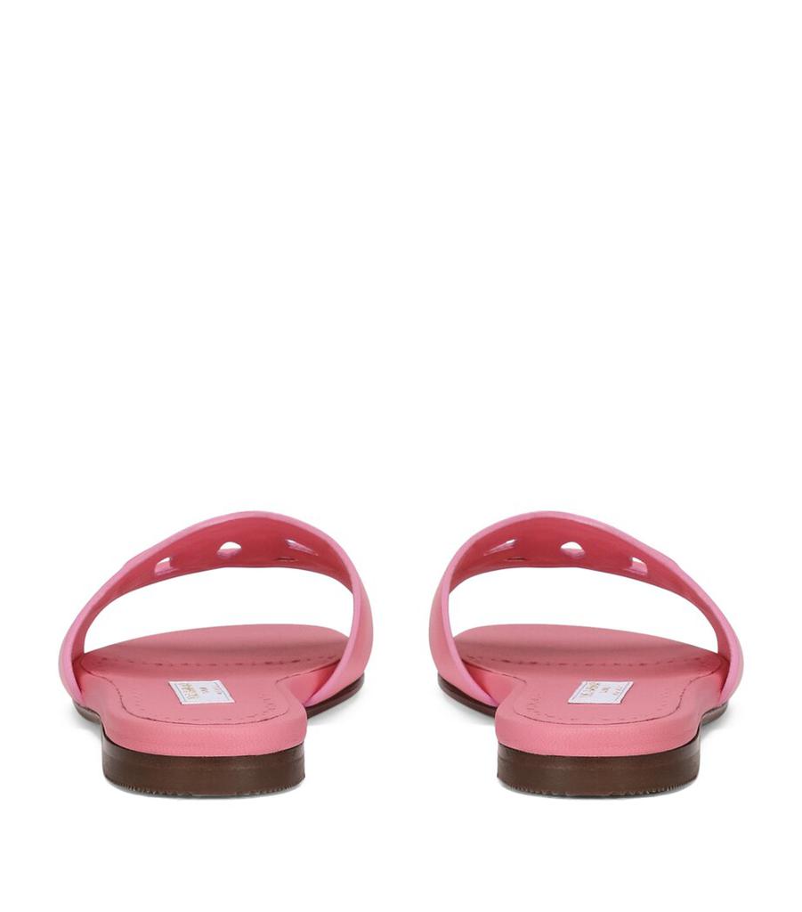 Dolce & Gabbana Leather DG Millennials Slides - Compare