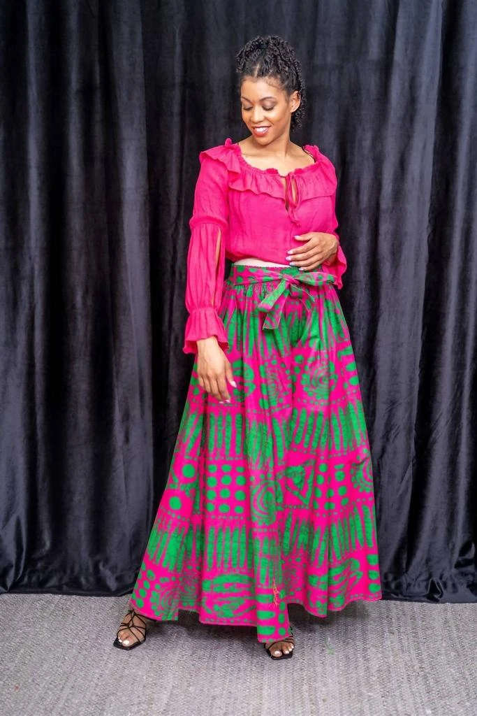 Kara Chic Kara Chic - African Print Wide Leg Pants 3