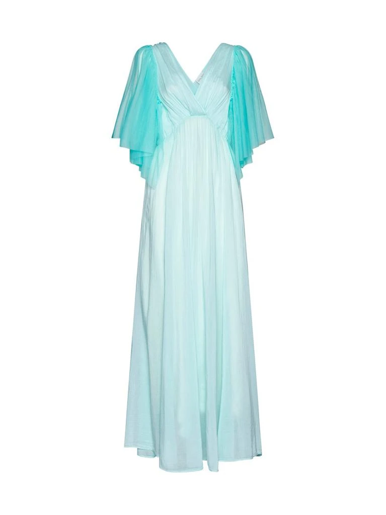 chinese dress ladies FORTE FORTE FLORAL PRINT VELVET WRAP MAXI DRESS UK 8