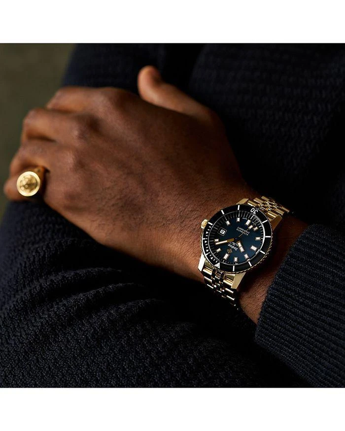 ZODIAC Compression Diver Automatic 18K Gold-Plated Watch, 40mm 2