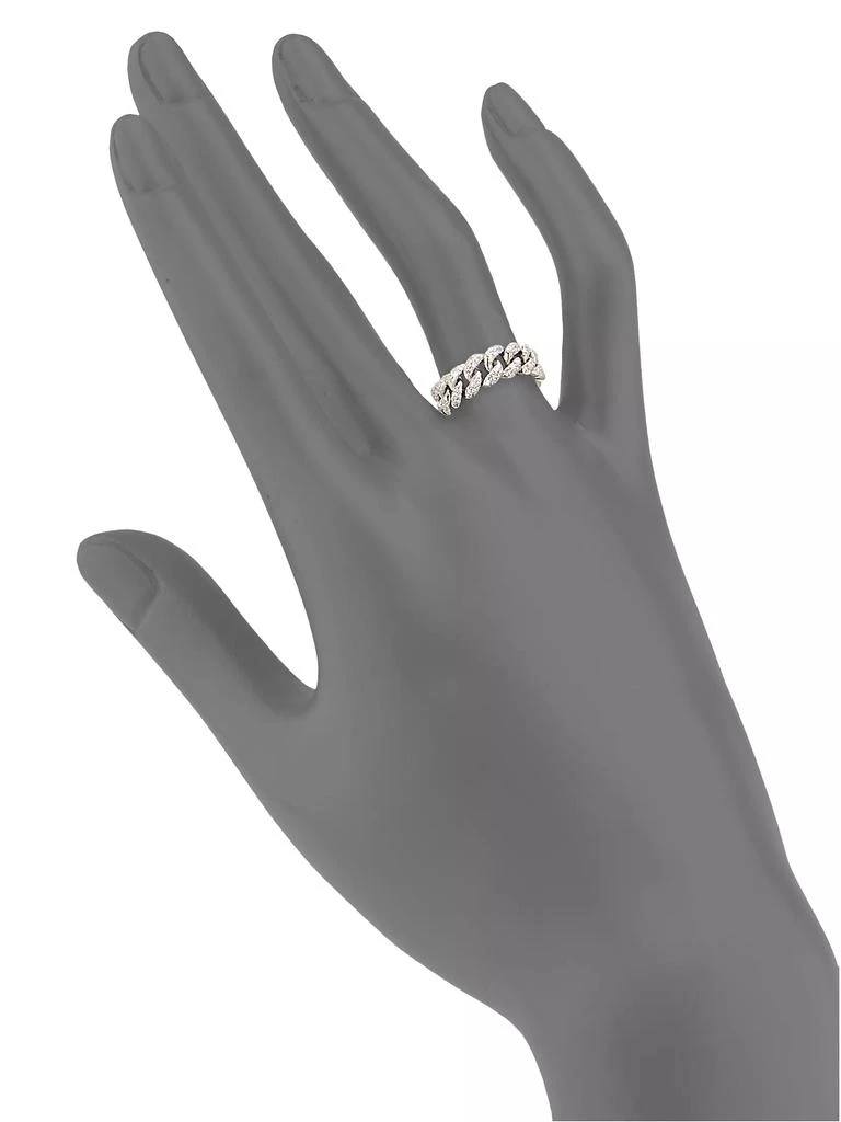 SHAY Diamond & 18K White Gold Link Ring 2