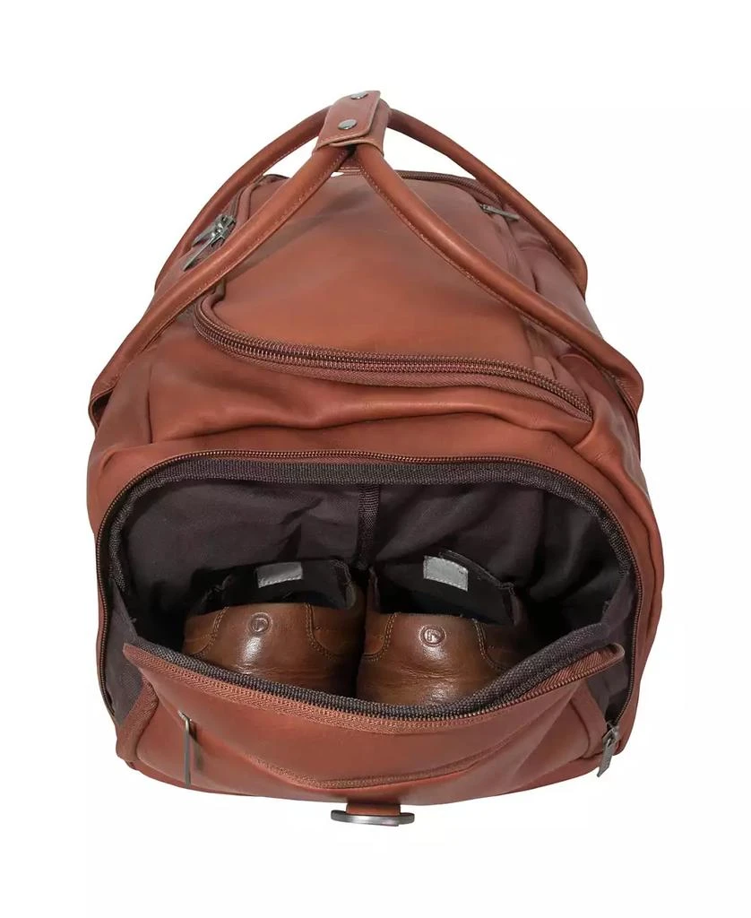 Kenneth Cole Colombian Leather 20" Single Compartment Top Load Travel Duffel Bag 2