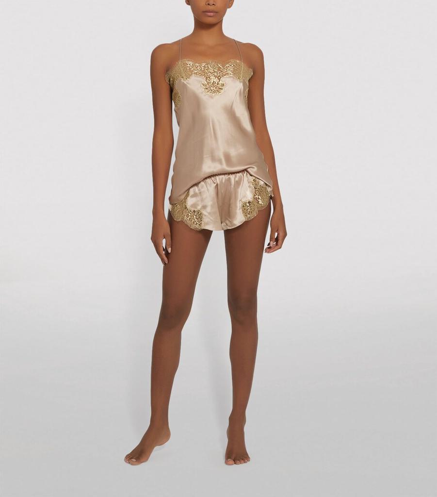 GILDA & PEARL Satin Lace Shorts