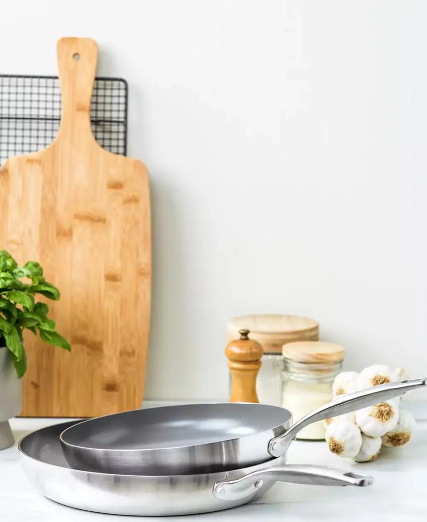 Greenpan Chatham Tri-Ply Stainless Steel Ceramic Nonstick 2 Piece Frying Pan Set 2