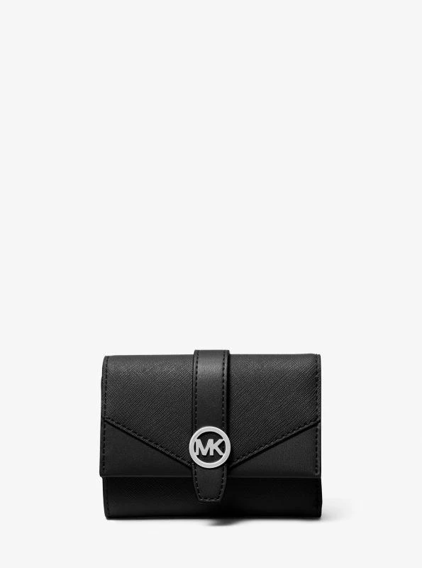 Michael Kors Greenwich Medium Leather Trifold Wallet 1