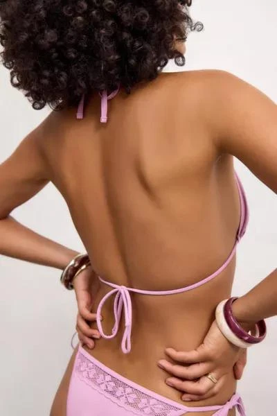 Out From Under Out From Under Sally Crochet-Trim Bikini Top 3