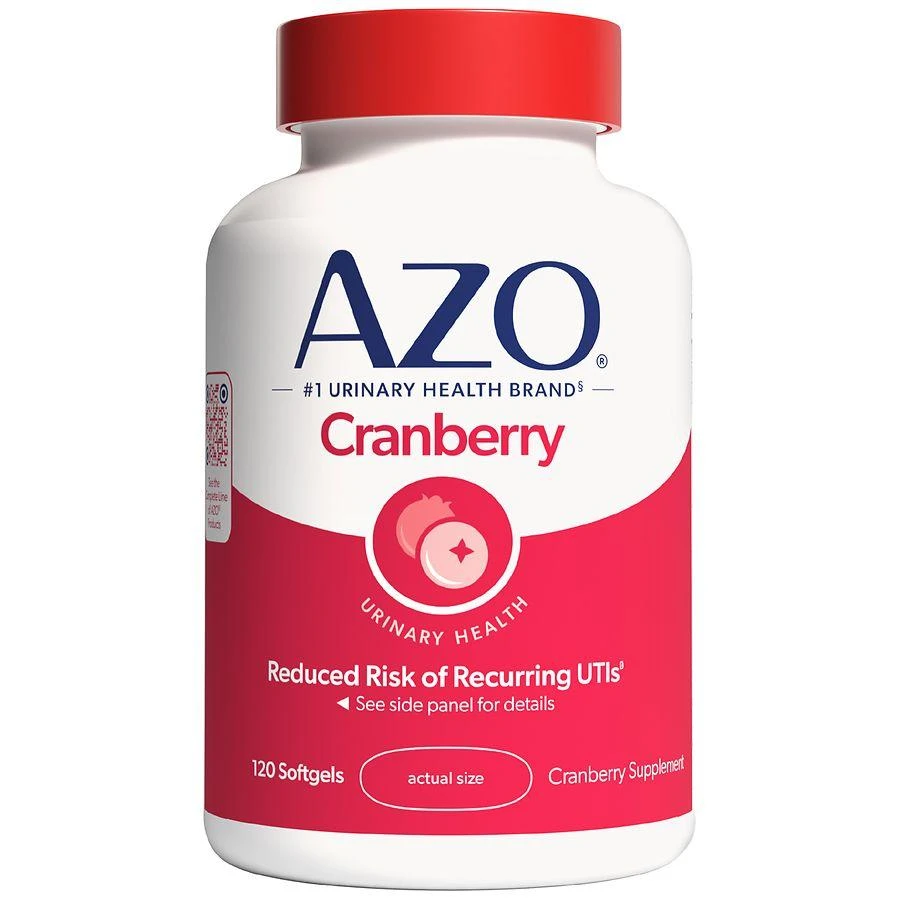 AZO Cranberry Urinary Tract Health Dietary Supplement Softgels Cranberry 1