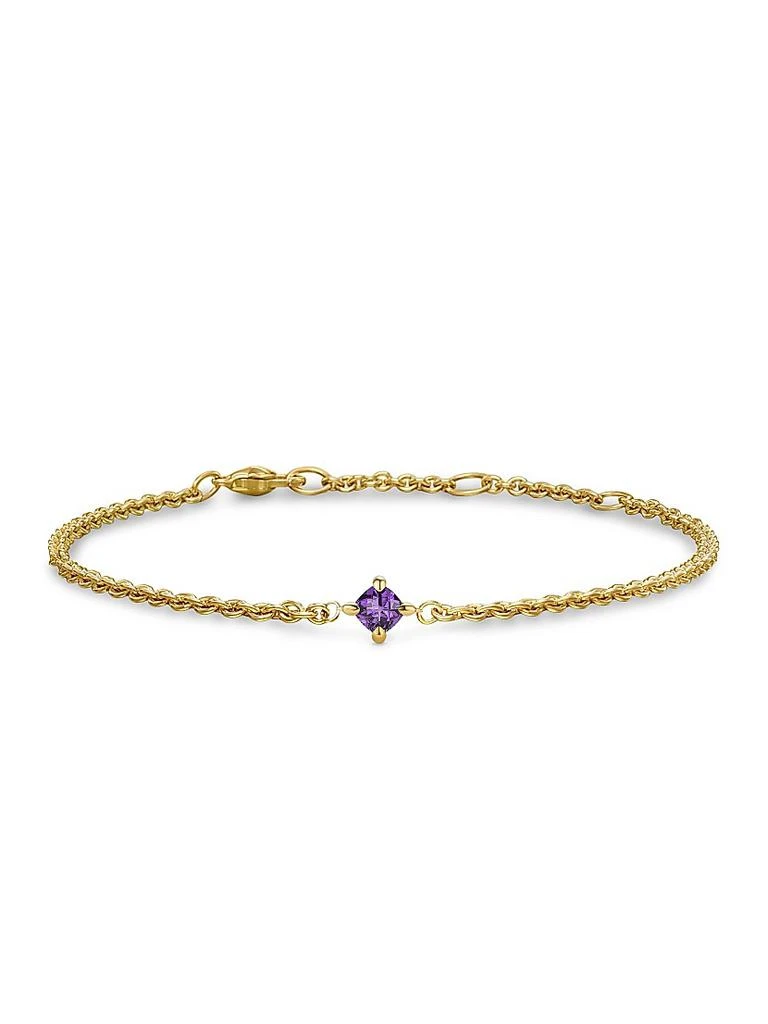 David Yurman Micro Chatelaine Chain Bracelet in 18K Yellow Gold 1