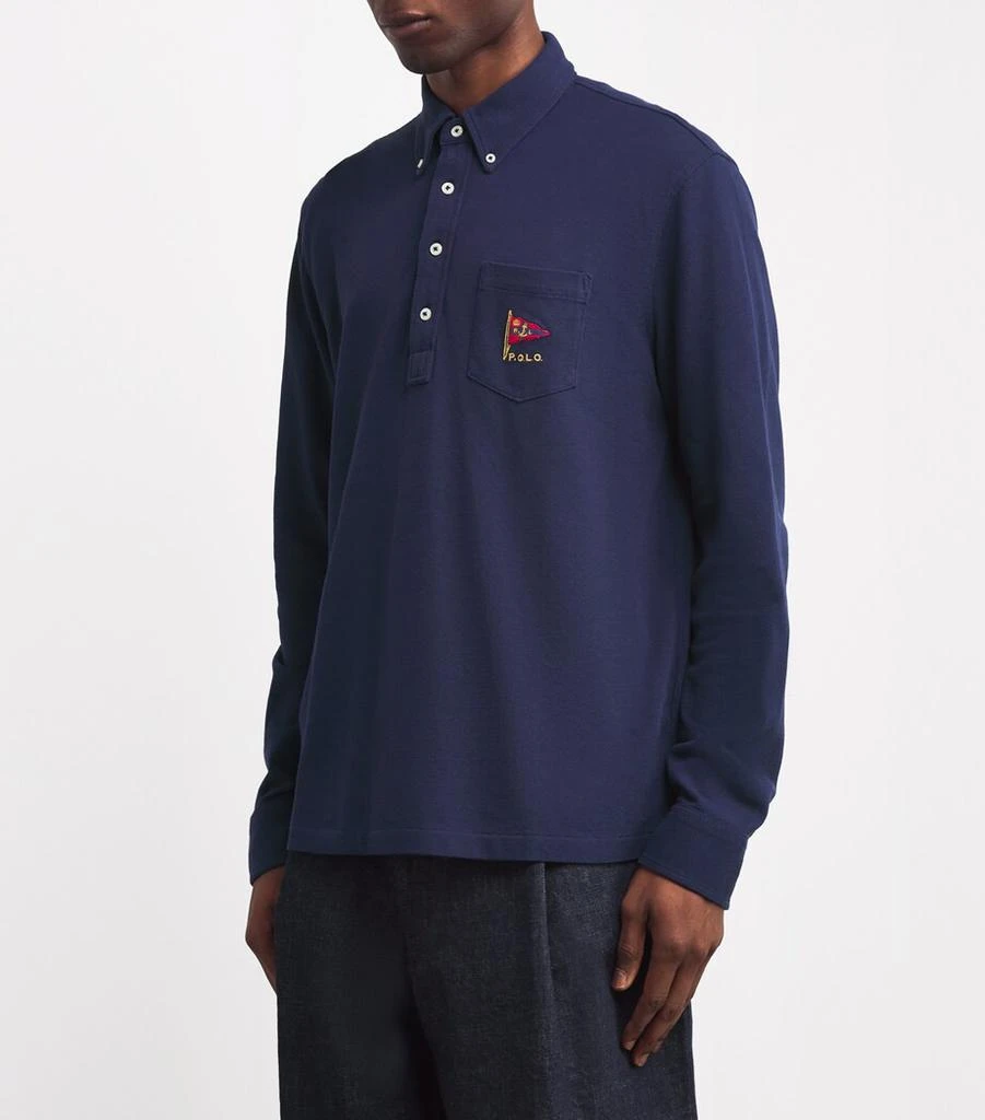Ralph Lauren Cotton Flag-Embroidered Polo Shirt 3