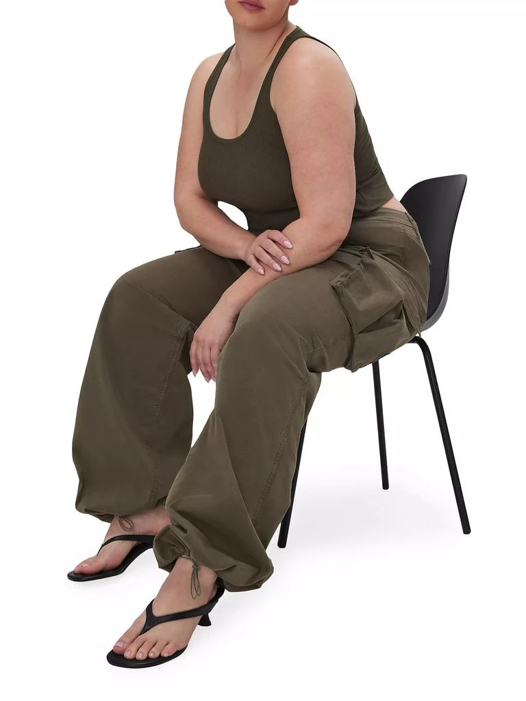 Good American Wide-Leg Cargo Pants 10
