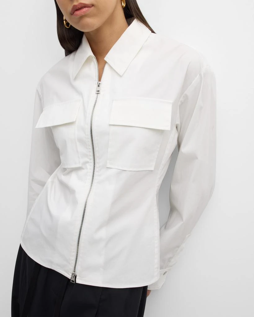 A.L.C. Sage Cotton Zip Top 7