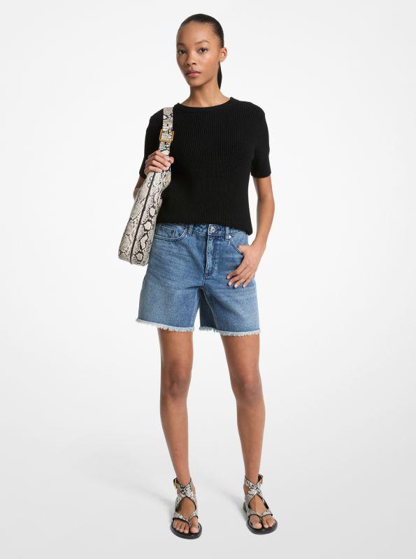 undefined Boyfriend Denim Shorts