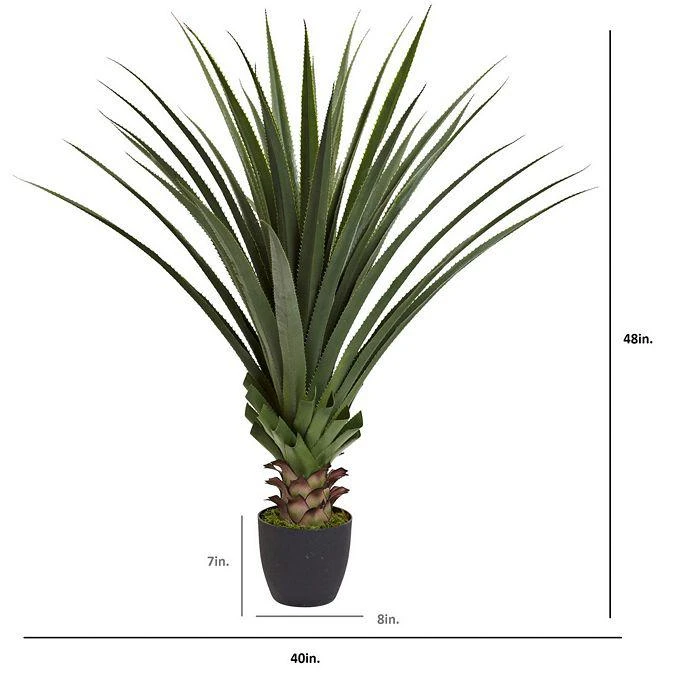 NEARLY NATURAL 4ft. Spiked Agave Plant 6