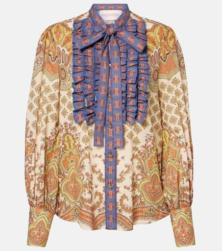 Valentino Voyage Imaginaire ruffled cotton shirt 1