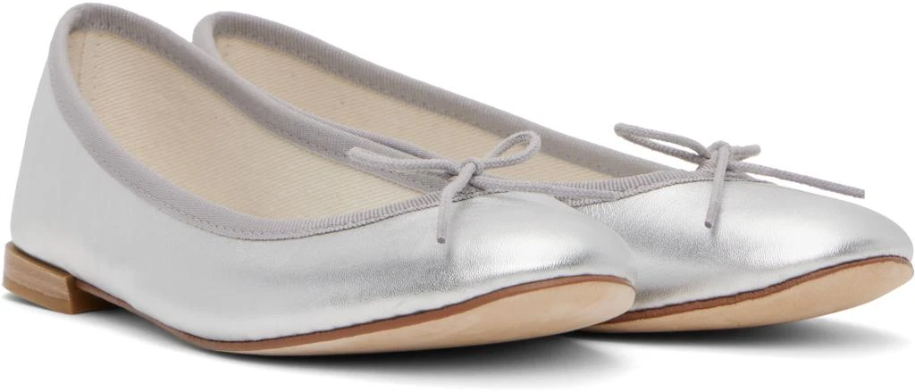 Repetto Silver Cendrillon Ballerina Flats 4