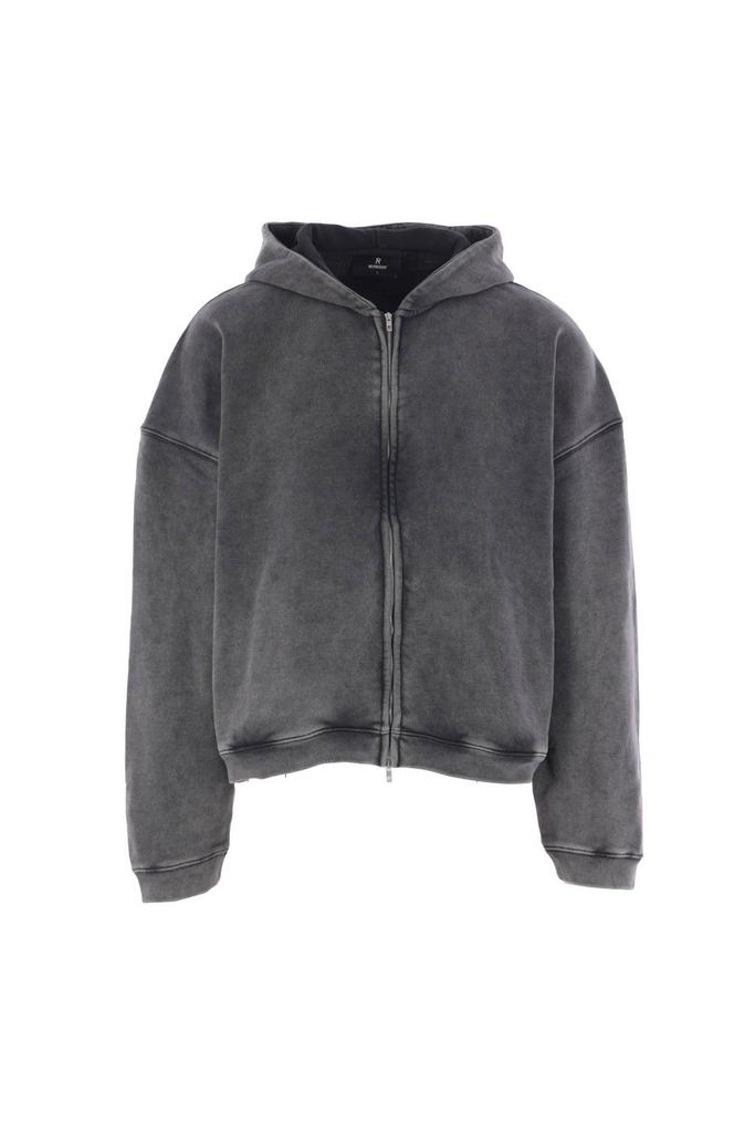 Represent Represent Logo Embroidered Zip-Up Hoodie